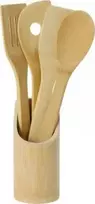 Dekoracja Domu Bamboo Bambuko aksesuarų rinkinys, 5 elementai, virtuvės reikmenys