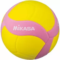 Kamuolys siatkowa Mikasa geltona ir-rožinė VS220W (5)