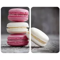Stiklinės apsauginės plokštės MACARONS viryklei — 2 vnt., WENKO
