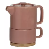 Keramikinis arbatinukas su puodeliu SECRET DE GOURMET 400ml
