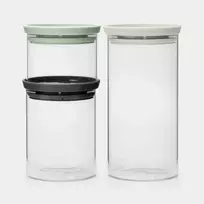 Brabantia Stiklinių indelių rinkinys 3vnt.