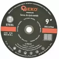 Geko PREMIUM metalo pjovimo diskas 230x2,5 Inox (G78243)