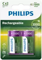 Philips HR14 C 3000mAh įkraunamos baterijos 2 vnt.