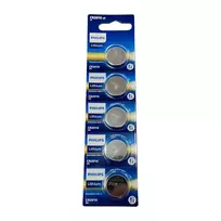 Philips CR2016 baterijos 5 vnt.