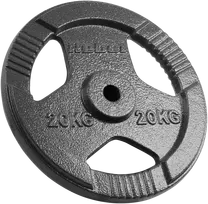 Ketaus apkrova 20kg, skylė 31mm, plokštė su rankenomis, REBEL ACTIVE