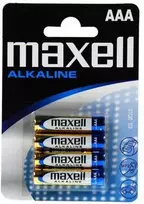 Baterija - Maxell Alkalinė LR-03 AAA 4 vnt. 1.5V Vienkartinė