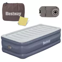 Vienvietis pripučiamas čiužinys su pompa Bestway 191x97x51 cm