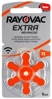Rayovac Extra Advanced 13 baterijos klausos aparatams 60 vnt.