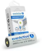 everActive USB įkraunamas 26650 3,7V 5200mAh akumuliatorius su PCM