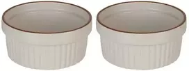 KOOPMAN Ramekins porcelianinė balta 11 cm, 275 ml 2 vnt.
