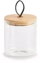 Zeller Sandėliavimo indas su bambukiniu dangteliu, 1000 ml, 11,2x12,8 cm