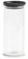 Zeller laikymo indas su plastikiniu dangteliu, 1250 ml, juodas, 10,3x23,6 cm