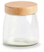 Zeller Sandėliavimo indas su bambukiniu dangteliu, 1000 ml, 12,5x13 cm