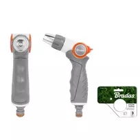 Laistymo pistoletas Bradas Baltas Line SMOOTH CONTROL, metalinis, reguliuojamas