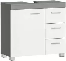 Vasagle Waschbeckenunterschrank 2 Fächer hinter der Tür