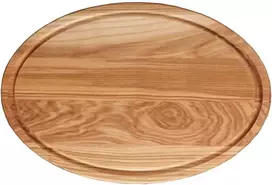 Medinė pjaustymo lenta ovali Woody 36 x 22 cm DOMOTTI