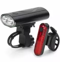 Montis Rinkinys baterinis LED dviračio žibintas MT107 Galinis apšvietimas + Priekinis apšvietimas (rinkinys) 270 lm