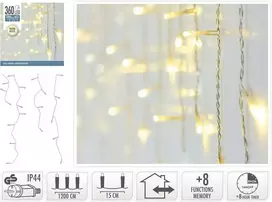 KOOPMAN Kalėdinės šviesos užuolaida 360 LED