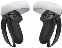 KiwiDesign Valdiklio rankenos dangtelis Kiwi Design Q1 PRO-2, skirtas Meta Quest 2 Juodas