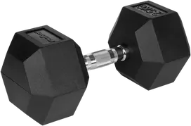 Gumuotas ketaus hantelis HEX 25 kg REBEL ACTIVE