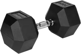Gumuotas ketaus hantelis HEX 30 kg REBEL ACTIVE