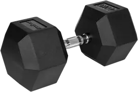 Gumuotas ketaus hantelis HEX 40 kg REBEL ACTIVE