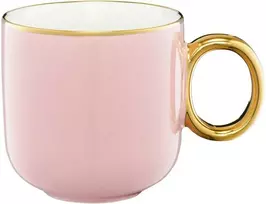 Puodelis Royal 380 ml rožinė-auksinė AMBITION