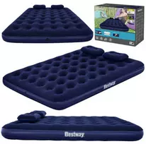 Pripučiamas dvigulis čiužinys su pagalvėmis Bestway Pavillo, 203x152 cm