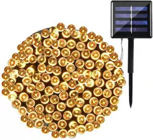 Soliarinė lempučių girlianda 100 LED, 10 m, šilta balta