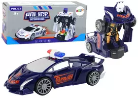Policijos automobilis - robotas, mėlynas