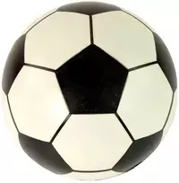 Guminis kamuolys, 23 cm, baltas