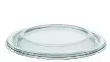 Multi Plastikinis dangtelis DeliGreen Ø129x16 mm apvalus plokščias RPET skaidrus, 12 vnt. x 42 vnt./dėžėje