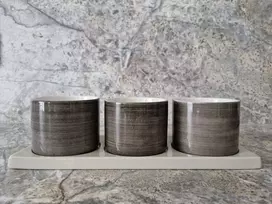 Keramikinių dubenėlių rinkinys serviravimui Scandinavian Home Skalset 3in1 30x10cm