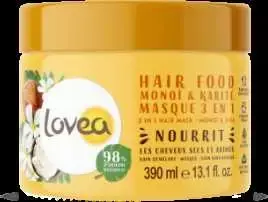 LOVEA DRĖKINANTI KAUKĖ PLAUKAMS 3 X 1 SU MONOI IR TAUKMEDŽIU, 390 ML