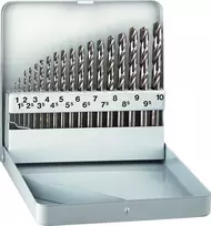 Grąžtas rinkinyje 19 vnt. kobalto grąžtai metalui ir nerūdijančiam plienui HSS-Co, Alpen KM-19 [0000100219100]