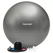 Gimnastikos kamuolys Tunturi Gymball 75cm, Sidabrinis, Anti Burst