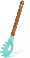 Fissman Spagečių šaukštas 34 cm su medine rankena Essential