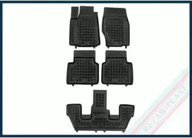 Rezaw Plast Guminiai kilimėliai Jeep Grand Cherokee WL nuo 2021m. (American version L, version 6 passenger, including Mild Hybrid (MHeV), 4x4 (AWD))