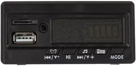 Muzikinis skydelis elektromobiliui, maitinamam SX1928 24V akumuliatoriumi Lean Cars