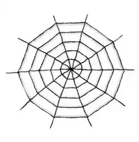 Helovino puošmena Pliušinis voratinklis, juodas, 150 cm