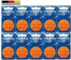 Elementai klausos aparatams 13 VARTA 60vnt