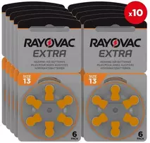 Rayovac Extra Advanced 13 elementai klausos aparatams, 60 vnt