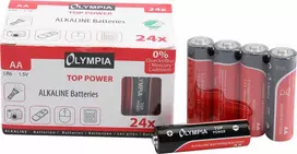 Olympia 96 cd4 šarminės AA baterijos, 24 vnt.