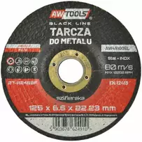 AW-Tools AWTOOLS ŠLIFAVIMO DISKAS METALUI 125*6,5mm Juodas LINE