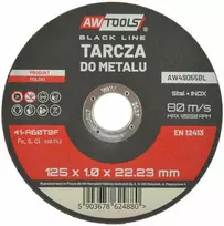 AW-Tools AWTOOLS DISKAS METALUI 125*1,6mm Juodas LINE