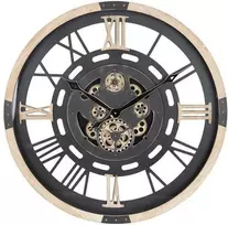 Atmosphera Didelis sieninis laikrodis su matomu KENT mechanizmu, Ø 80 cm