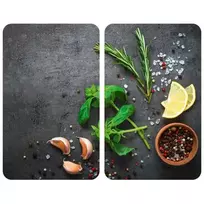 HERBS stiklo apsauginės plokštės krosnelei - 2 vnt, WENKO