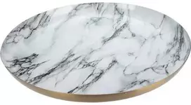 Home Styling Collection Dekoratyvinė lėkštė, baltas marmuras