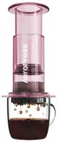 AeroPress – skaidrios rožinės spalvos kavos virimo aparatas