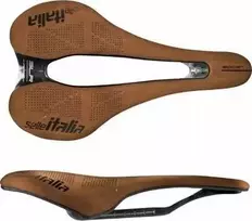 Selle Italia Dviračio komplektas SELLE ITALIA SLR BOOST CARBONIO, Superflow S (id atitinka S3), anglies pluošto bėgelis + 10 mm, Nubuk Line Limited Edition